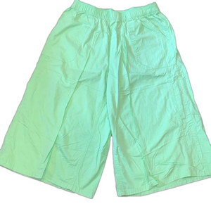 Vintage American Sweetheart Shorts High Rise Green Elastic Waist 14 P